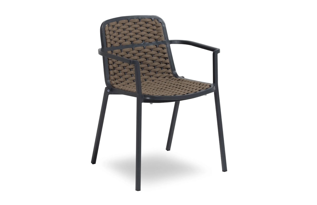 Stackable Chair with Padded Seat - Alessia