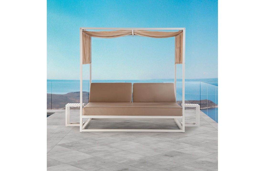 Reclining Daybed with Eco-Leather Mattress - Antigua