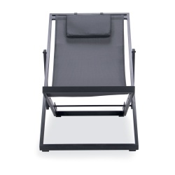 Outdoor Deck Chairs with Headrest - Rio