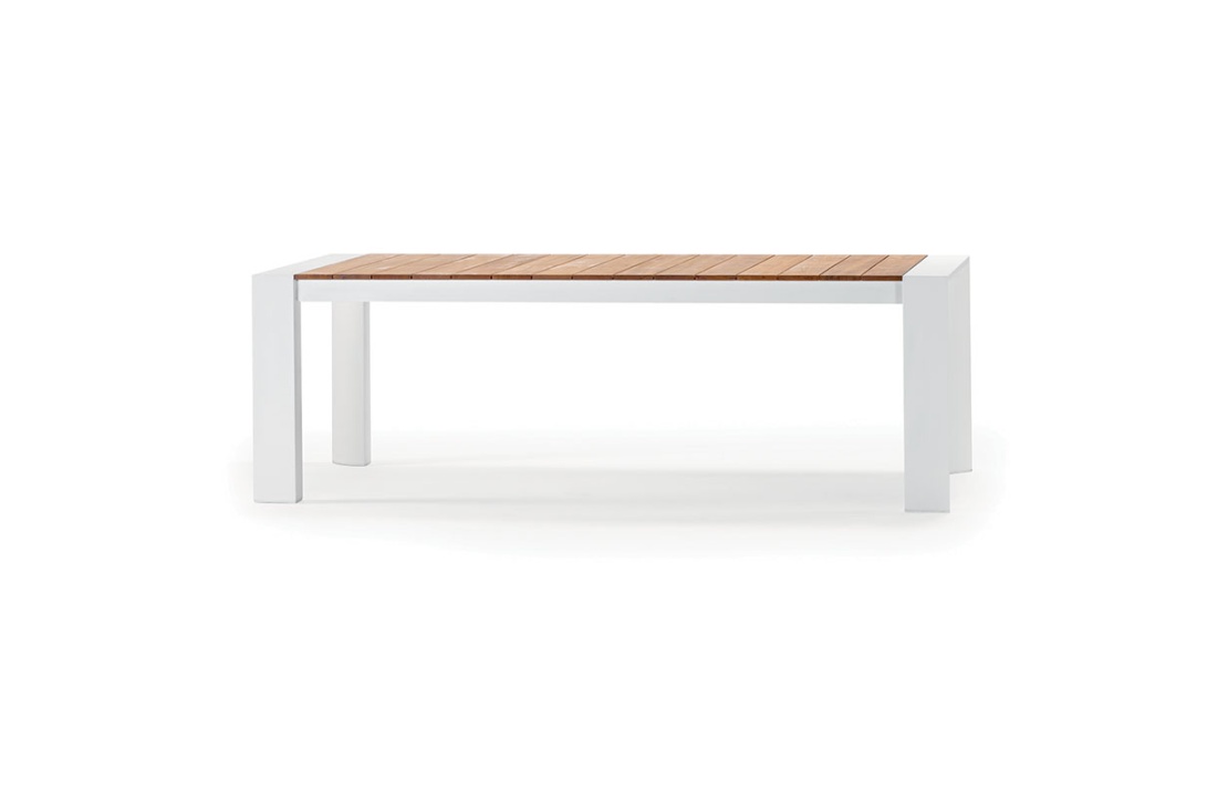 Extending Table in Aluminium and Wood - Top