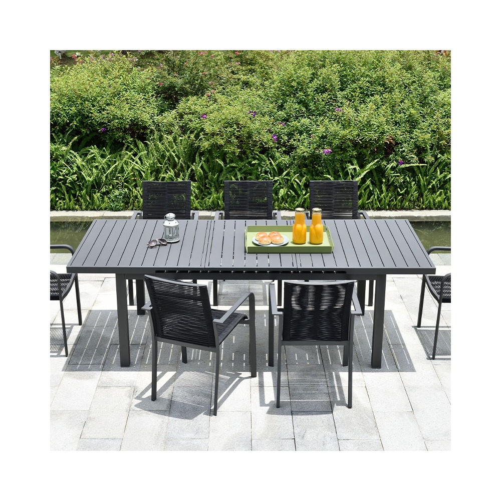 Outdoor Table with Aluminum Top - Lipari