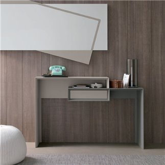 Smart, bi-coloured console desk - COM-350