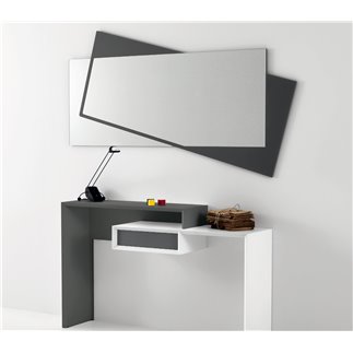 Smart, bi-coloured console desk - COM-350