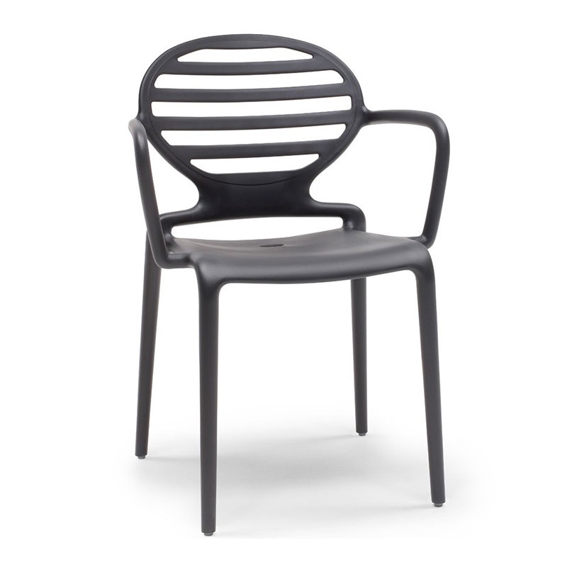 Stackable Chair with Armrests - Cokka | Scab