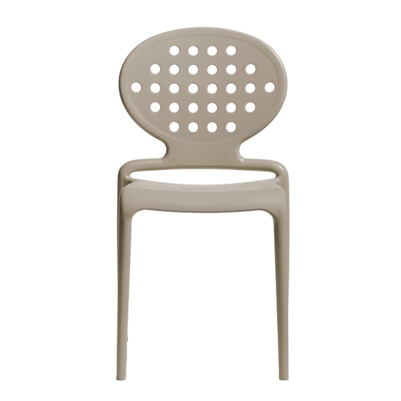 Outdoor Stackable Chair in Taupe - Colette