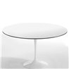 Saturno round table in aluminium