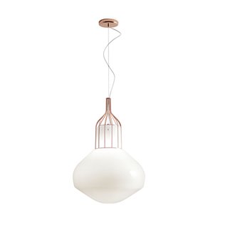 Pendant Lamp in Glass and Metal - Aèrostat | Fabbian