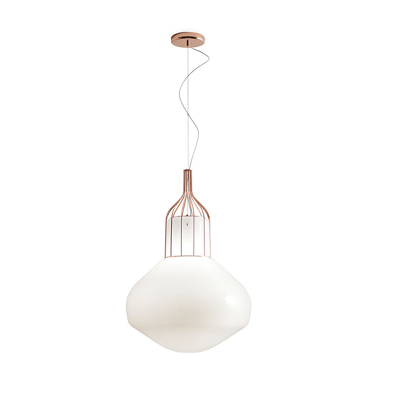 Pendant Lamp in Glass and Metal - Aèrostat | Fabbian