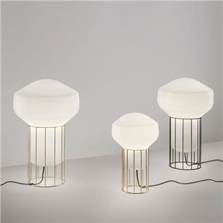 Table Lamp in Glass and Metal - Aérostat | Fabbian