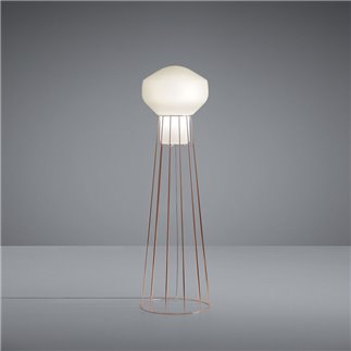 Floor Lamp in Glass and Metal - Aérostat | Fabbian