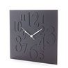 Wall clock in matt lacquered mdf