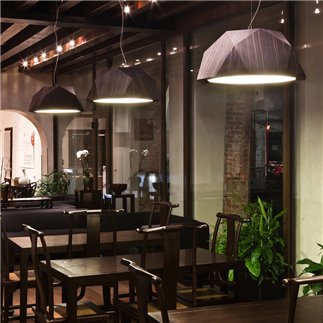 Suspension Lamp in Wood - Crio | Fabbian