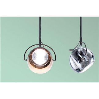 Hanging Lamp with Adjustable Spotlight - Beluga | Fabbian