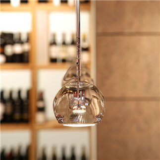 Hanging Lamp with Adjustable Spotlight - Beluga | Fabbian