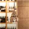 Suspension lamp in crystal - Beluga Colour