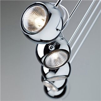 Hanging Lamp with Adjustable Spotlight - Beluga | Fabbian