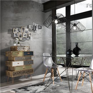 Metal Pendant Lamp - Cage | Tomasucci