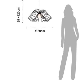 Lampada a Sospensione in Metallo - Cage | Tomasucci