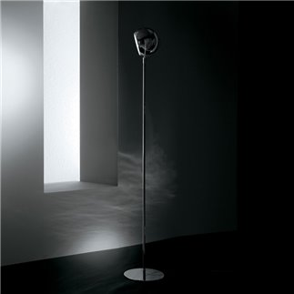 Floor Light in Chromed Metal - Beluga steel | Fabbian