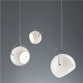 Lampada a Sospensione in Vetro Bianco - Beluga White | Fabbian