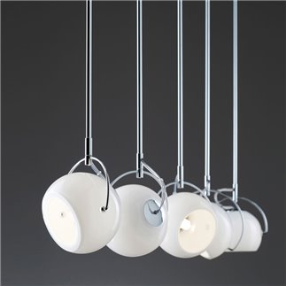 Lampada a Sospensione in Vetro Bianco - Beluga White