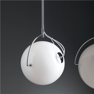 Lampada a Sospensione in Vetro Bianco - Beluga White | Fabbian