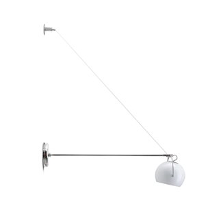 White Glass Wall Spotlight - Beluga White