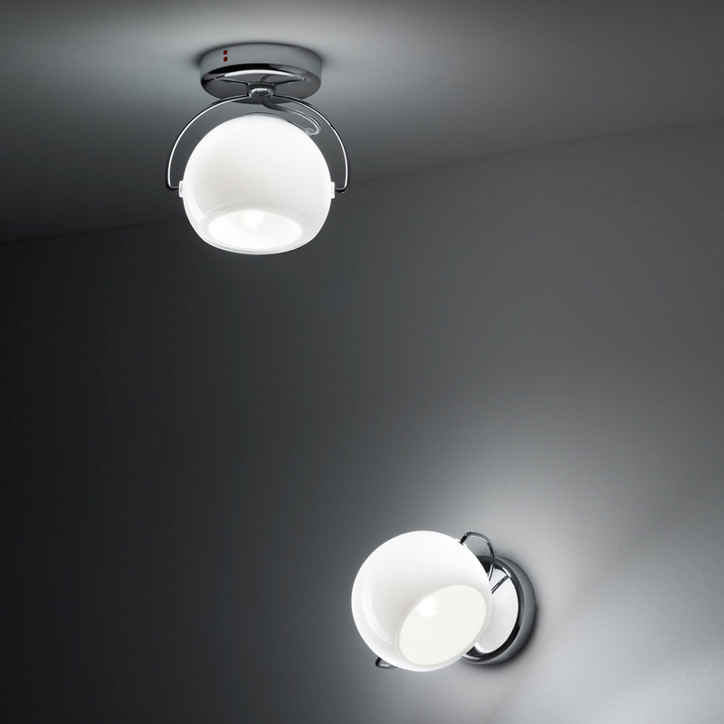 Faretto Orientabile in Vetro Soffitto - Beluga white | Fabbian