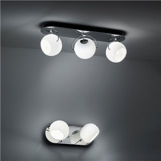 Faretto da Parete Bianco Orientabile 2 o 3 Luci - Beluga White | Fabbian