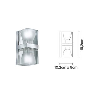 Crystal Applique 2 lights - Cubetto | Fabbian