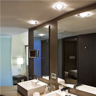 Semi-recessed crystal spotlight - Lui | Fabbian