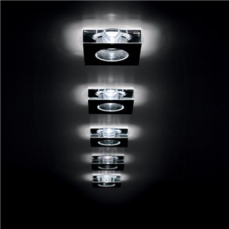 Semi-recessed crystal spotlight - Lui | Fabbian