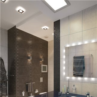 Semi-recessed crystal spotlight - Lui | Fabbian