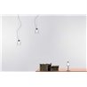 Flow suspension lamp glass and metal