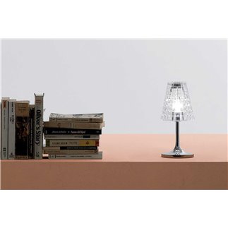 Table Lamp in Crystal and Metal - Flow