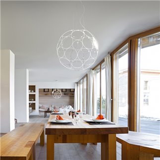 Metal LED Pendant Lamp - Giro | Fabbian