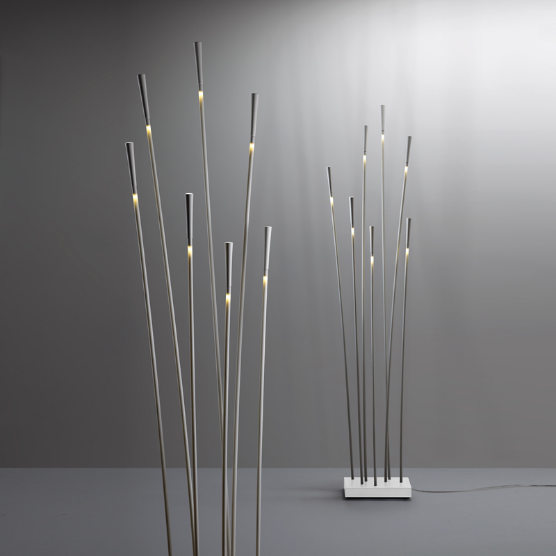 LED floor lamp with luminous stems - Giunco  | Fabbian