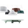 Roofer cylindrical suspension lamp