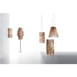 Lampada a sospensione in legno - Stick | Fabbian