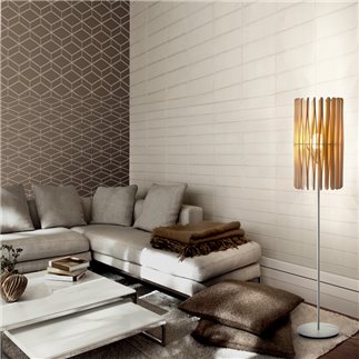 Floor Lamp in wood - Stick | Fabbian