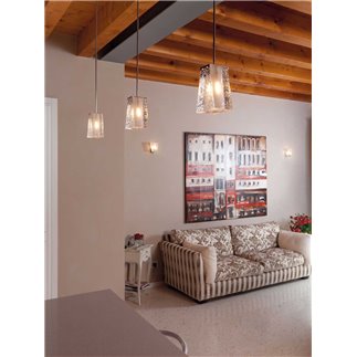 Pendant Lamp in Crystal - Vicky | Fabbian