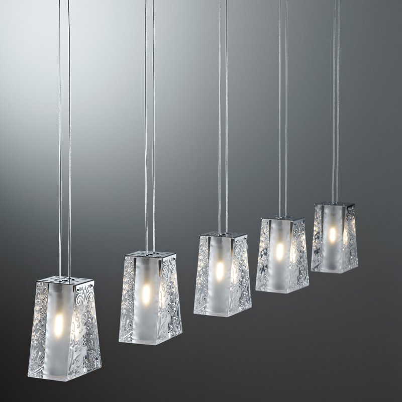 Suspension Lamp with 5 Spots - Vicky | Fabbian