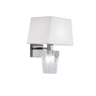 Wall Lamp in Crystal and Fabric - Vicky