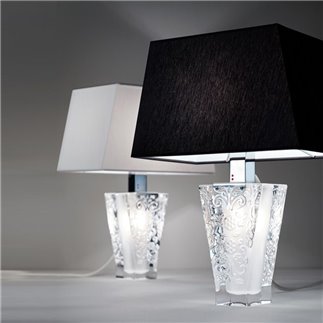 Table Lamp in Crystal and Fabric - Vicky | Fabbian