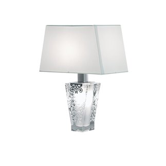 Table Lamp in Crystal and Fabric - Vicky