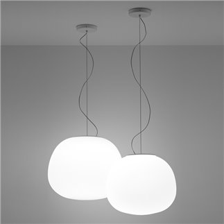 Suspension lamp in glass - Mochi | Fabbian