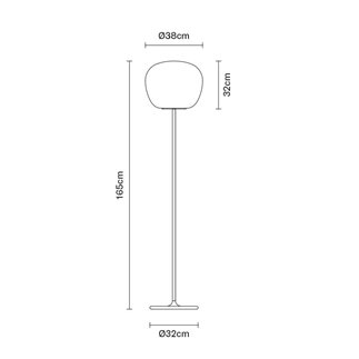 Floor Lamp in glass - Lumi Mochi | Fabbian