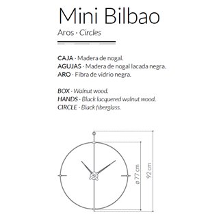 Orologio da parete Mini Bilbao - NOM-MBI | ISACONTRACT.COM