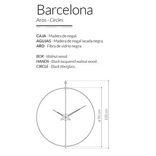 Wall Clock Barcelona - NOM-BAR | ISACONTRACT.COM