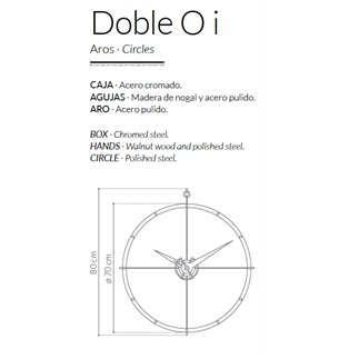 Wall Clock Doble O - NOM-DON | ISACONTRACT.COM